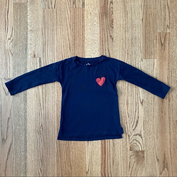 ☀️ 3/$15 EUC Primary legging tee with heart size 4-5 - Picture 4 of 10